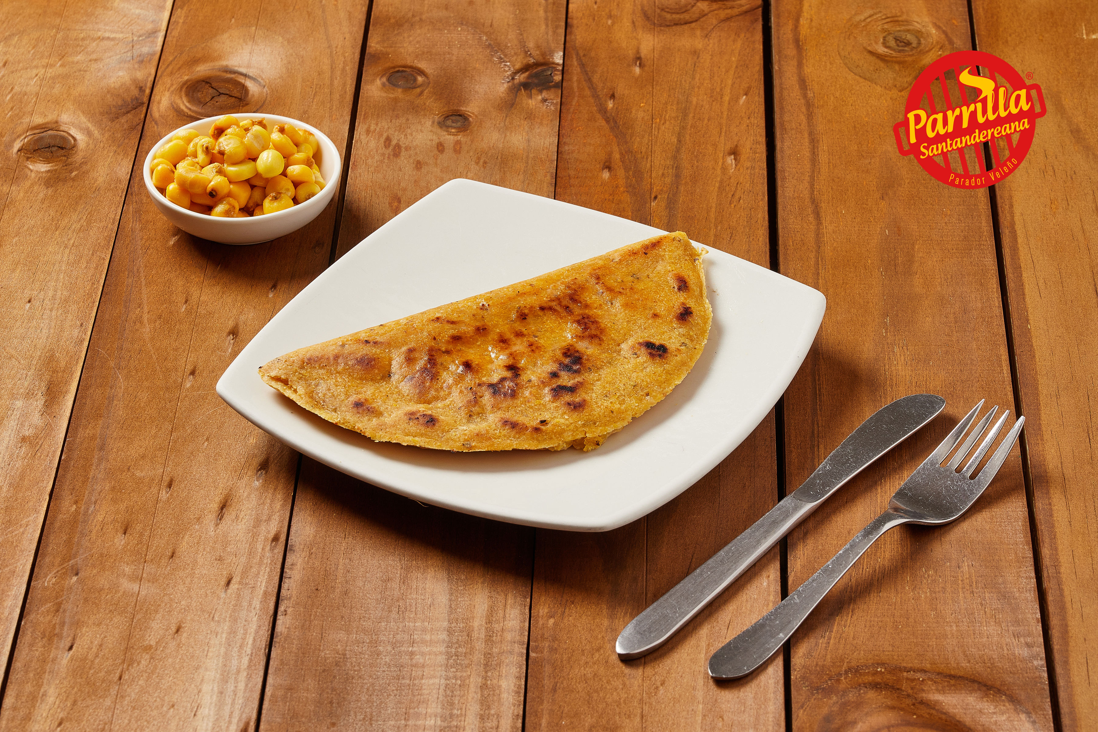 Arepa de maíz pela'o